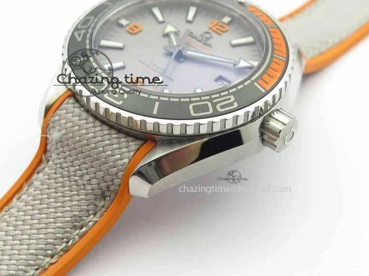 0326 Planet Ocean 2016 43.5mm SS OM 1:1 Best Edition Gray Dial On Nylon Strap A DailyWear 8166